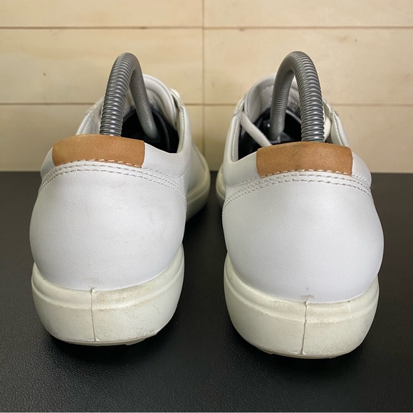 Ecco Soft 7 Sneakers White Leather Women's Size 10 Shoes EU41 - Picture 6 of 11